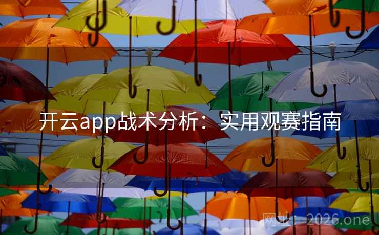 开云app战术分析：实用观赛指南