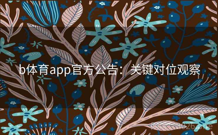 b体育app官方公告:关键对位观察 b体育app官方公告:关键对位观察