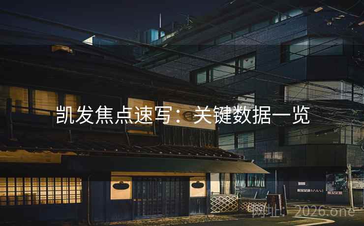 凯发焦点速写:关键数据一览 凯发焦点速写:关键数据一览