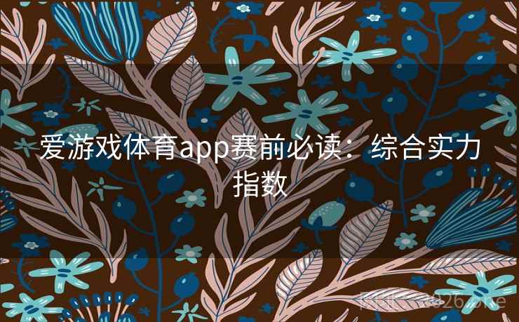 爱游戏体育app赛前必读：综合实力指数